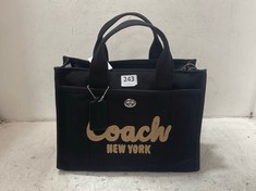 COACH NEW YORK CARGO TOTE BAG - BLACK - RRP £275