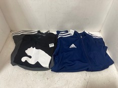 3 X KIDS SPORTS CLOTHING TO INCLUDE PUMA TSHIRT AGE 13-14 YRS IN BLACK / WHITE