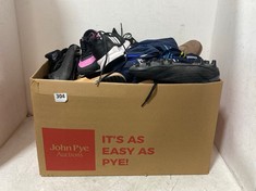 BOX OF ASSORTED ADULT SHOES TO INCLUDE NIKE SKIN HYPERVENOM SOCK FOOTBALL BOOT SIZE 7 IN BLACK