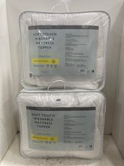 2 X JOHN LEWIS SOFT TOUCH WASHABLE MATRESS TOPPER 90 X 190 CM