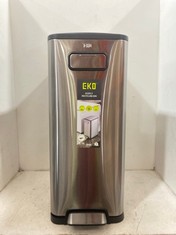 EKO ECOFLY STEP BIN - BRUSHED STAINLESS STEEL - RRP £145