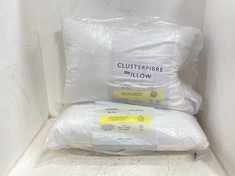 JOHN LEWIS CLUSTER FIBRE PILLOW IN WHITE TO INCLUDE JOHN LEWIS SOFT TOUCH WASHABLE PILLOW IN WHITE