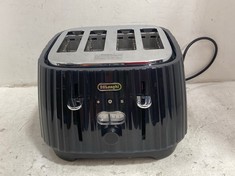 DELONGHI 4-SLOT BALLERINA TOSTER IN BLACK - RRP £60