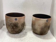 2 X IVYLINE OUTDOOR PLANTER POTS