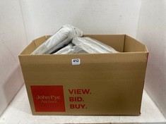 BOX OF ASSORTED JOHN LEWIS BEDDING ITEMS TO INCLUDE JOHN LEWIS EGYPTIAN COTTON FLAT SHEET - WHITE - KING SIZE