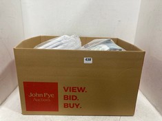 BOX OF ASSORTED JOHN LEWIS BEDDING ITEMS TO INCLUDE JOHN LEWIS KING SIZE DUVET COVER SET - WHITE