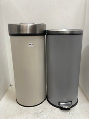 JOHN LEWIS TOUCH TOP BIN 40L IN BLACK TO INCLUDE JOHN LEWIS 30L BIN IN GREEN