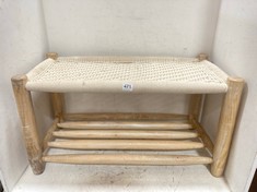 JOHN LEWIS WOVEN TOP SHOE BENCH - RRP £100