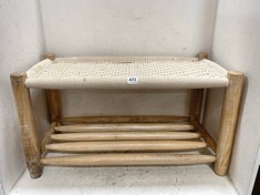 JOHN LEWIS WOVEN TOP SHOE BENCH - RRP £100