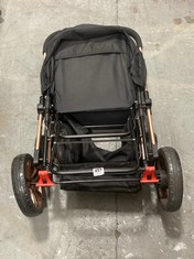 ULTIMATE PET TRAVEL STROLLER - ROSE GOLD AND BLACK