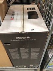 BRABANTIA BO TOUCH BIN WITH 2 INNER BUCKETS - 2 X 30L