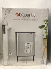 BRABANTIA TOUCH BIN HI WITH 2-INNER BUCKETS - 2 X 30L - RRP £260