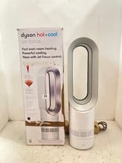 DYSON AM09 HOT+COOL JETFOCUS FAN HEATER IN WHITE -MODEL: 9CM-UK-SHA3101A - RRP £400