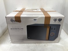 SWAN NORDIC COLLECTION 20L MICROWAVE - SLATE GREY