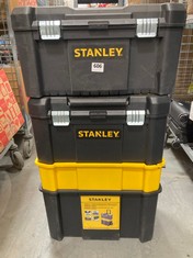 STANLEY ESSENTIAL ROLLING WORKSHOP TO INCLUDE STANLEY TOOL BOX - BLACK/YELLOW