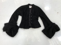 GIVENCHY COUTURE JUMPER / CARDIGAN SIZE 38 IN BLACK