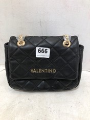 VALENTINO WOMENS OCARINA BAG IN BLACK WITH GOLD CHAIN - RRP £81