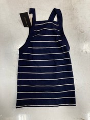 MASSIMO WOMENS TANK TOP IN NAVY / WHITE STRIPES SIZE XS