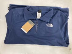 THE NORTH FACE MENS 1/4 ZIP FLEECE IN NAVY SIZE LARGE