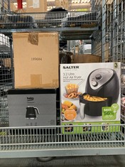 3 X ASSORTED APPLIANCES TO INCLUDE SALTER 3.2L HOT AIR FRYER