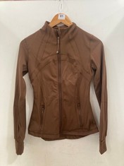 LULULEMON DEFINE JACKET LUON IN BROWN - SIZE US 4 / UK 8 - RRP £108