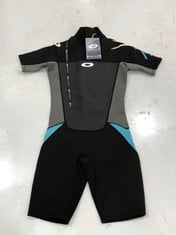 OSPREY WOMEN'S SHORTY WETSUIT 3/2 IN BLACK SIZE M