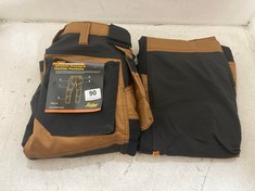 SNICKERS CORDURA ALLROUNDWORK STRETCH TROUSERS HOLSTER POCKETS - BROWN/BLACK SIZE 150