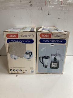 2 X LOGIK FOOD PROCESSOR