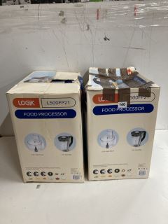 2 X LOGIK FOOD PROCESSOR