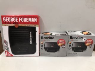 3 X ITEMS INC GEORGE FOREMAN FIT GRILL