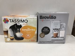 2 X COFFEE MACHINE INC BREVILLE ONE-TOUCH COFFEEHOUSE II