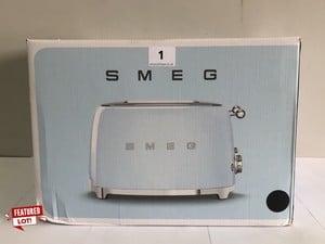 SMEG 4 SLICE TOASTER MODEL: TSF03BLUK RRP: £179.00