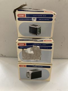 5 X LOGIK 2-SLICE TOASTER