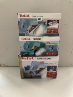 3 X TEFAL STEAM IRONS INC STEAM GENERATOR