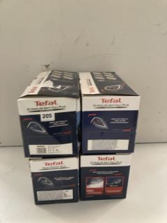 4 X TEFAL STEAM IRONS INC SMART PROTECT PLUS