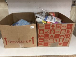 2 X BOX OF ASSORTED ITEMS INC CURA HEAT