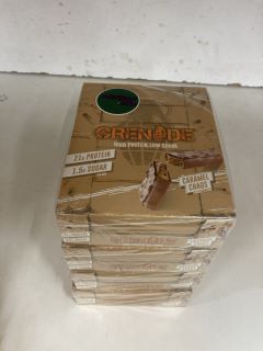 4 X GRENADE HIGH PROTEIN, LOW SUGAR BARS (BB:08/2024)