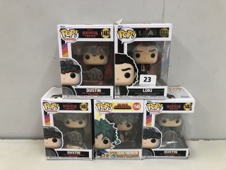 5 X POP FIGURES INC POP! STRANGER THINGS DUSTIN