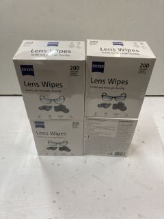 4 X ZEISS LENS WIPES