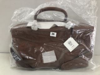 WOMEN'S EDINBURGH HOLDALL BROWN TAN BAG