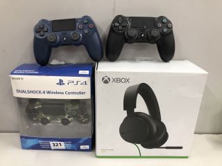 4 X ITEMS INC SONY DUALSHOCK 4 WIRELESS CONTROLLERS FOR PS4