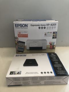 2 X EPSON ITEMS INC EXPRESSION HOME XP-4205 PRINTER