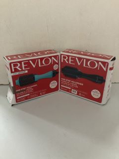 2 X REVLON ONE STEP VOLUMISERS