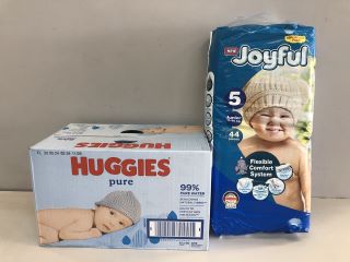 2 X ITEMS INC HUGGIES PURE CLEANSING WIPES