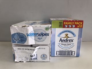 2 X ITEMS INC WATER WIPES BABY WIPES