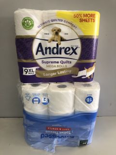 2 X ITEMS INC ANDREX SUPREME QUILTS MEGA ROLLS