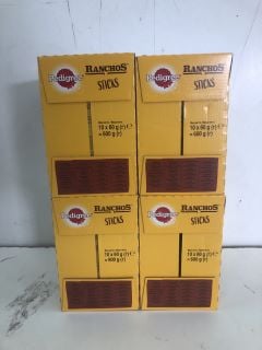 4 X BOX OF RANCHOS STICKS (BEST BEFORE 25/09/24)