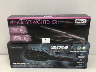 REVAMP PROFESSIONAL PROGLOSS DEEPFORM BRUSH & WAHL PENCIL STRAIGHTENER