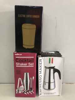 3 X ITEMS INC ELECTRIC COFFEE GRINDER