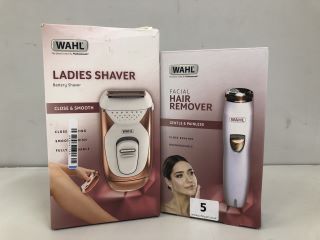 WAHL LADIES SHAVER & WAHL FACIAL HAIR REMOVER